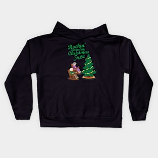 Rocking Around the Christmas Tree Chair Kids Hoodie